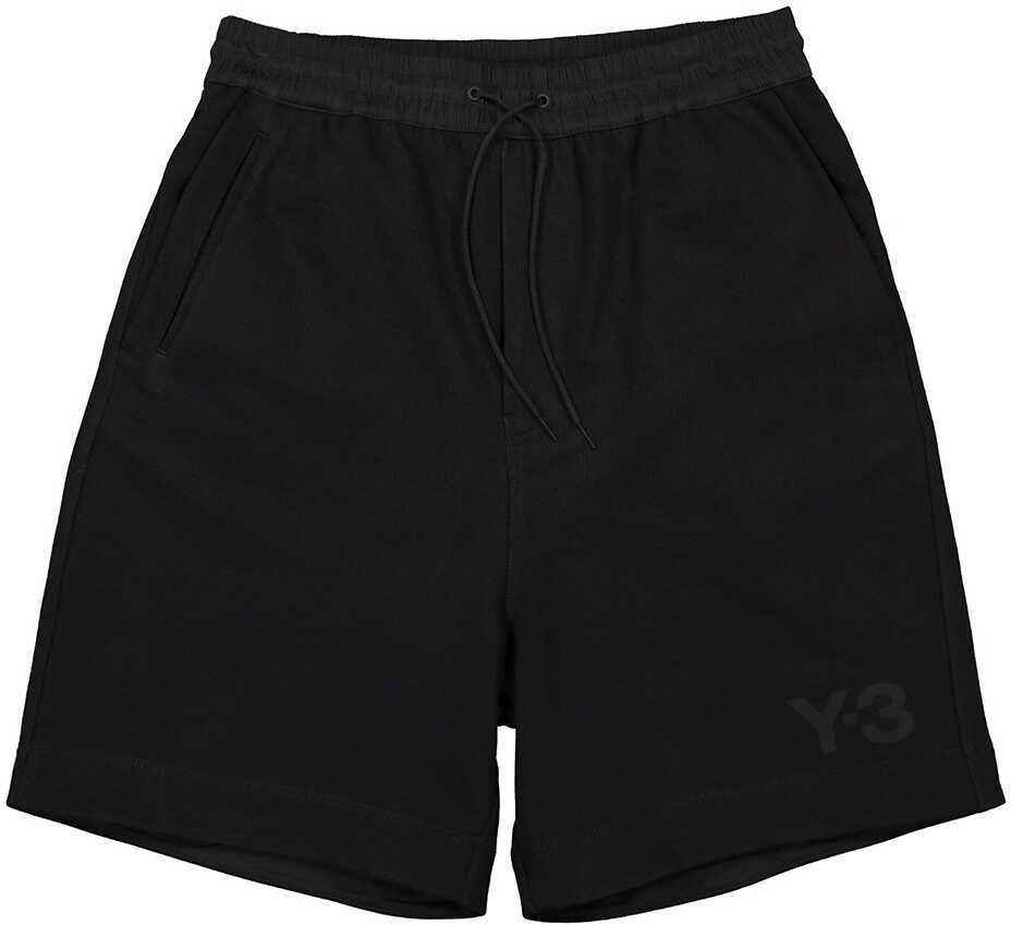 Y-3 Jogger Bermuda Shorts Logo Print FN3394 Black