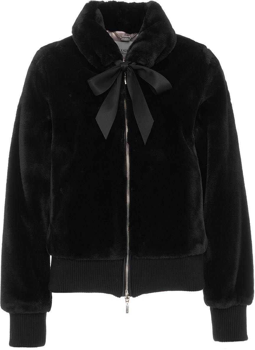 Blugirl Eco fur bomber jacket Black