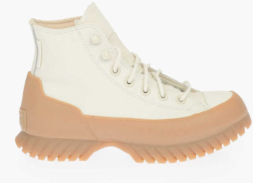 Ghete Converse All Star Leather Ankle Boot White Femei (BM 8598546) 3