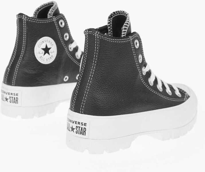 Sneakers Converse All Star Leather Sneakers Black Femei (BM 8598687) 2