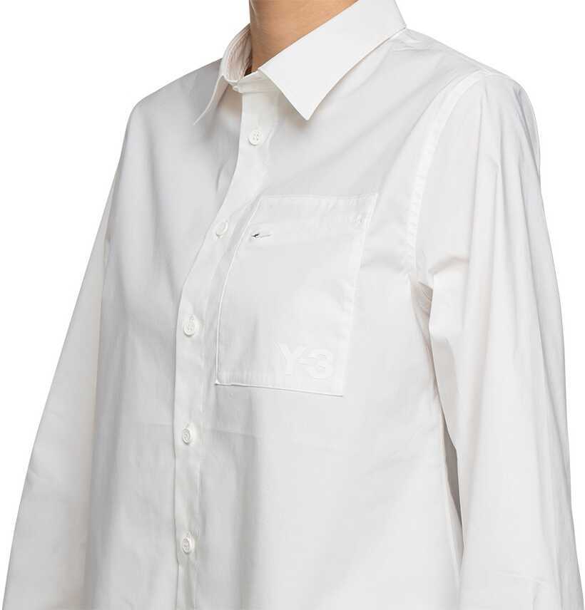 Camasi casual Y-3 Classic Chest Logo Button-Down Shirt HB1696 White Femei (BM 8599191) 4