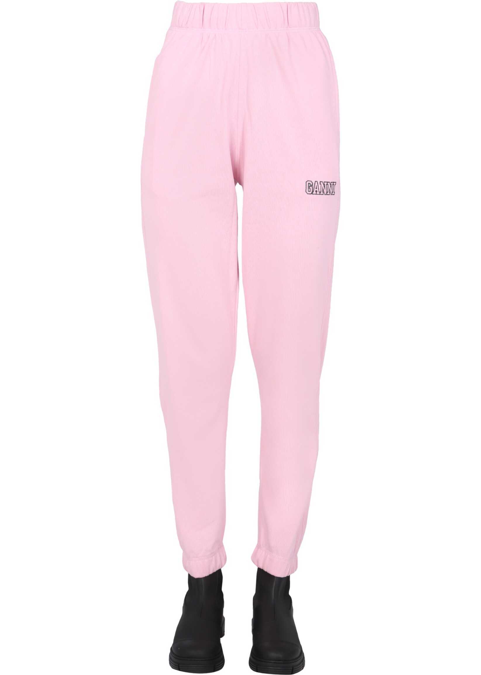 Ganni "Isoli" Jogging Pants T2925_465 PINK