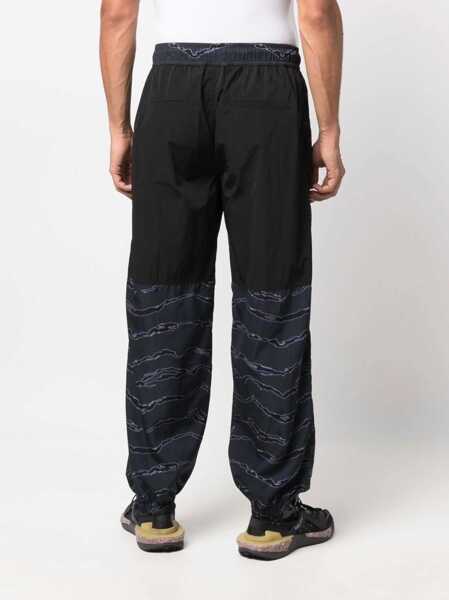 Pantaloni casual Marcelo Burlon Jogging Pants With Camou Print BLUE Barbati (BM 8602689) 4