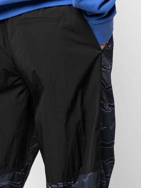 Pantaloni casual Marcelo Burlon Jogging Pants With Camou Print BLUE Barbati (BM 8602689) 5