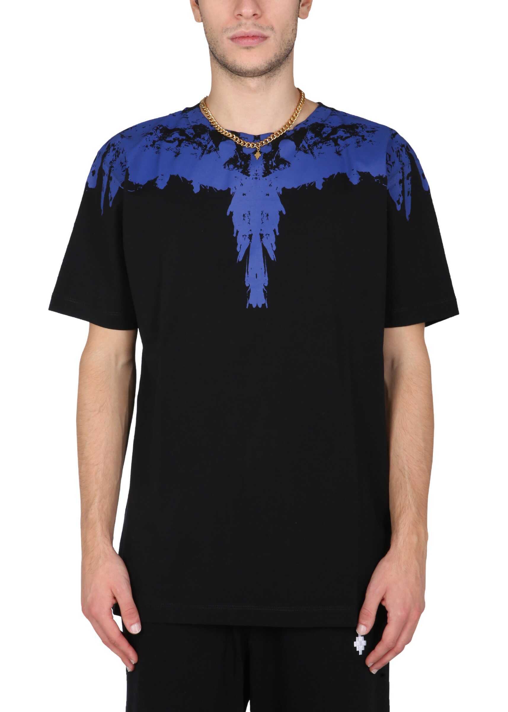 Marcelo Burlon "Tempera Wings" T-Shirt CMAA018_F21JER0051045 BLACK