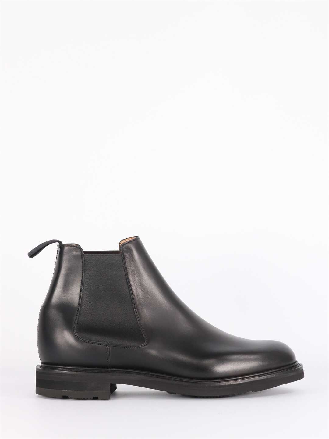 Church\'s Chelsea Boot In Leather ETC236 9AGX Black