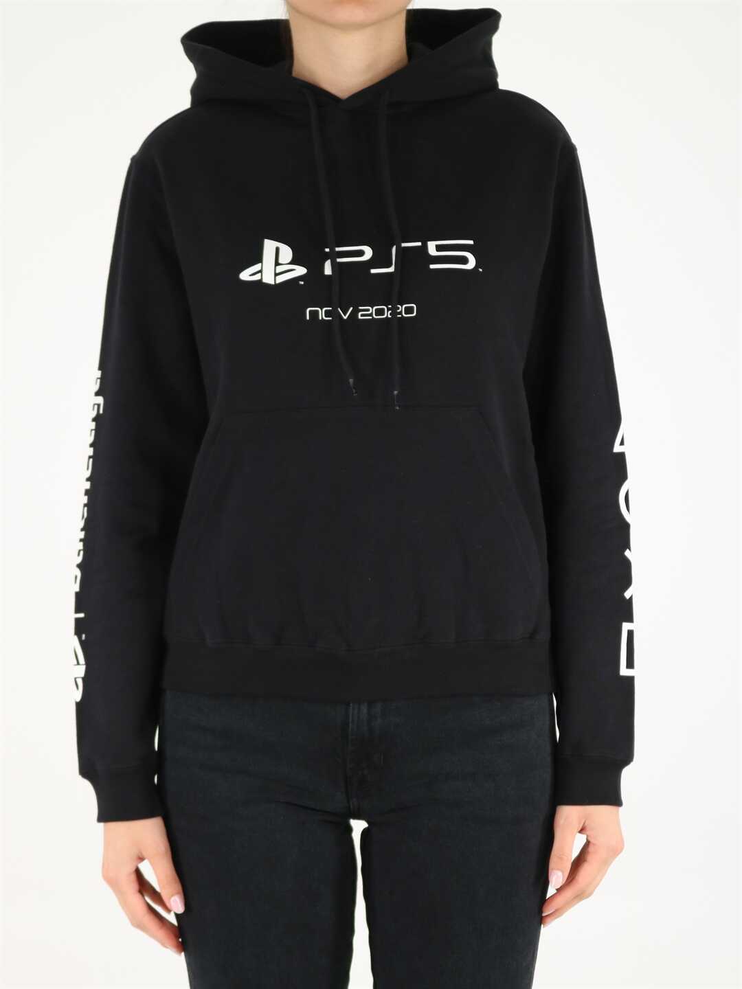 Balenciaga Playstation™ Fitted Hoodie 657034 TKVF4 Black