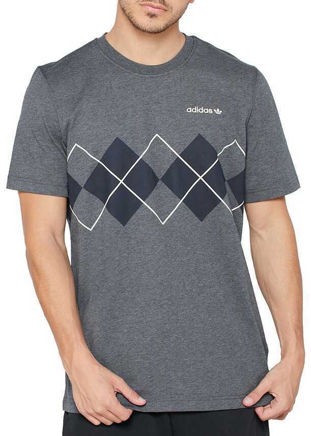 Tricouri adidas Argyle Tee FM3421 Grey Barbati (BM 8604015) 2