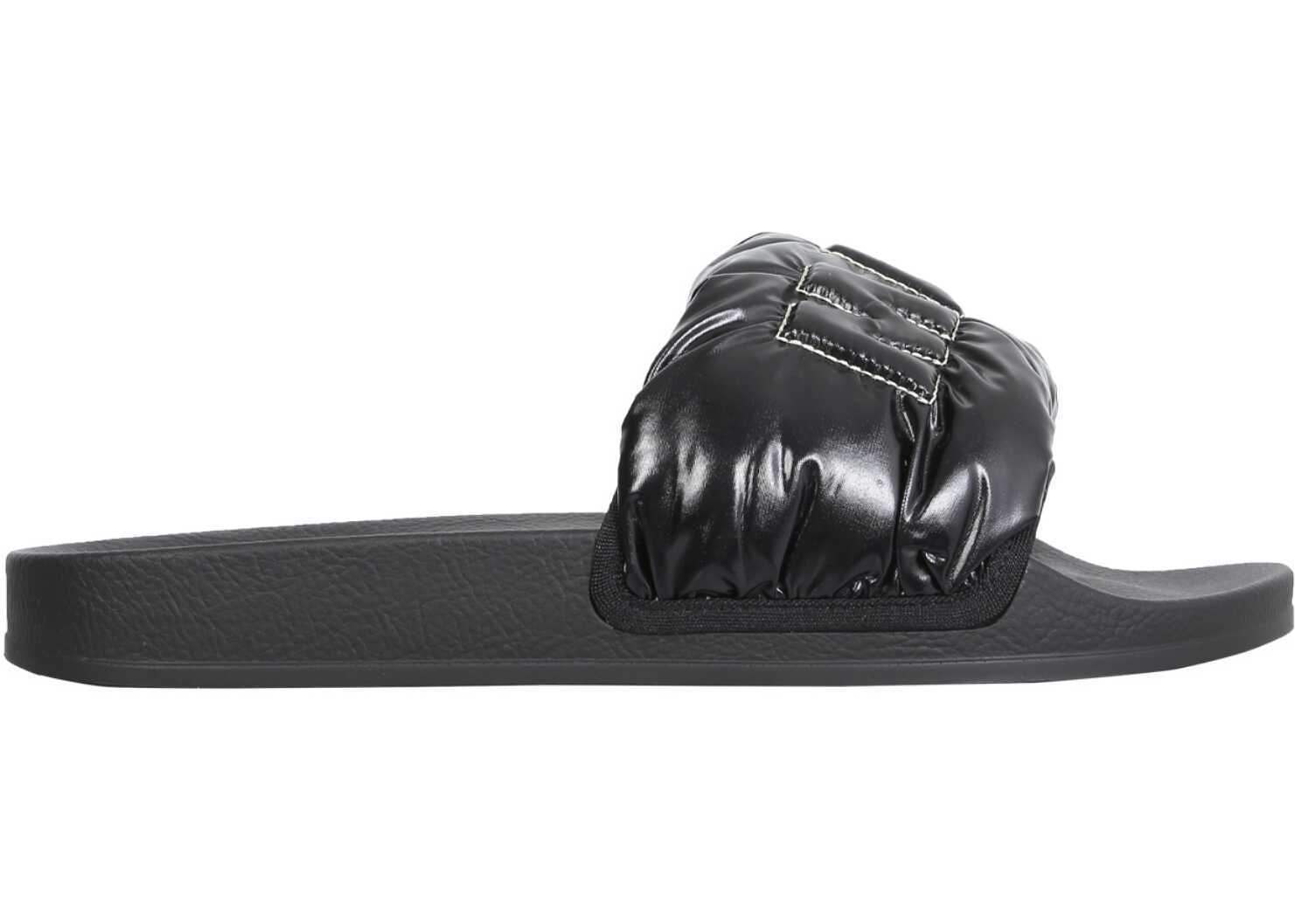 Marni Padded Nylon Sandals SAMR002902_P434500N99 BLACK