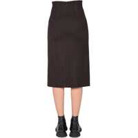 Fuste Alexander McQueen Dama - Fuste casual Alexander McQueen High Waisted Skirt BROWN Femei (BM 8604147) - B-mall.ro
