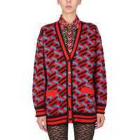 Cardigane Cardigan With Greek Print Femei