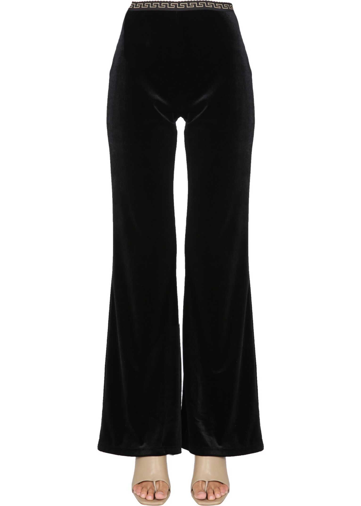 Versace Pants With Greek Print Detail 1001949_1A015621B000 BLACK