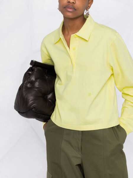 Tricouri Polo HELMUT LANG Polo Shirt With Embroidered Logo YELLOW Femei (BM 8604222) 5