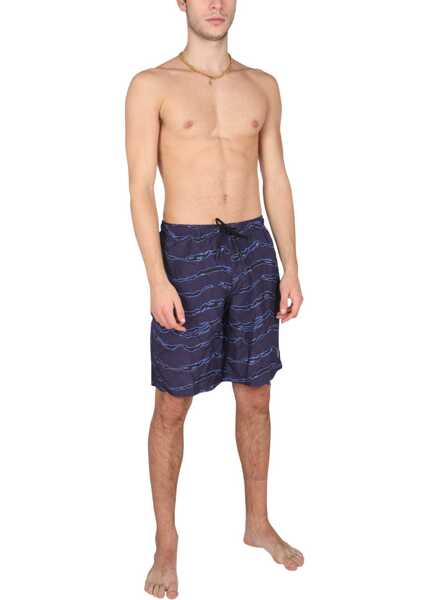 Bermude Marcelo Burlon Cross Swimsuit BLUE Barbati (BM 8604291) 2