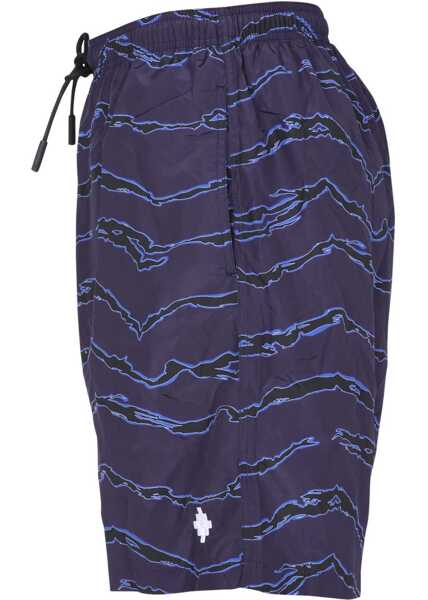Bermude Marcelo Burlon Cross Swimsuit BLUE Barbati (BM 8604291) 3