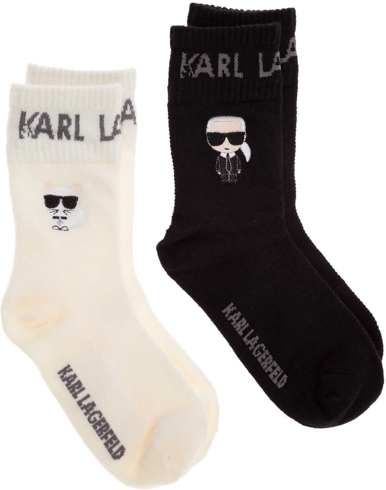 Karl Lagerfeld Socks 2 Pack K/Lounge 216W6002 Black