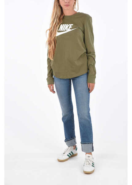 Bluze casual Nike Printed T-Shirt Military Green Femei (BM 8605152) 4