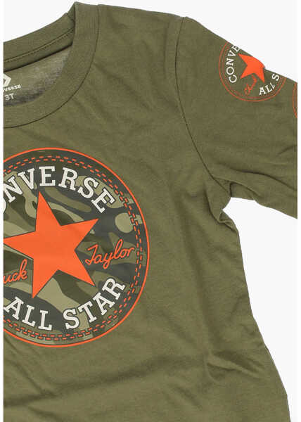 Tricouri Converse All Star Printed T-Shirt Green Baieti (BM 8605641) 2