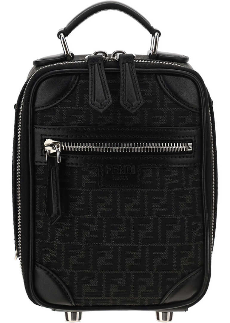 Fendi Travel Mini Bag 7VA542AG0N ASFALTO+NERO