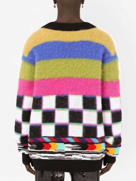 Pulovere Dolce & Gabbana Glitch Sweater MULTICOLOUR Barbati (BM 8619447) 4