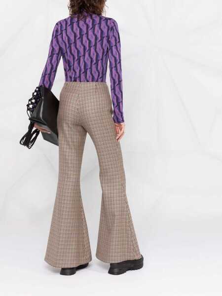 Pantaloni casual Stella McCartney Mona Trousers BEIGE Femei (BM 8619474) 4