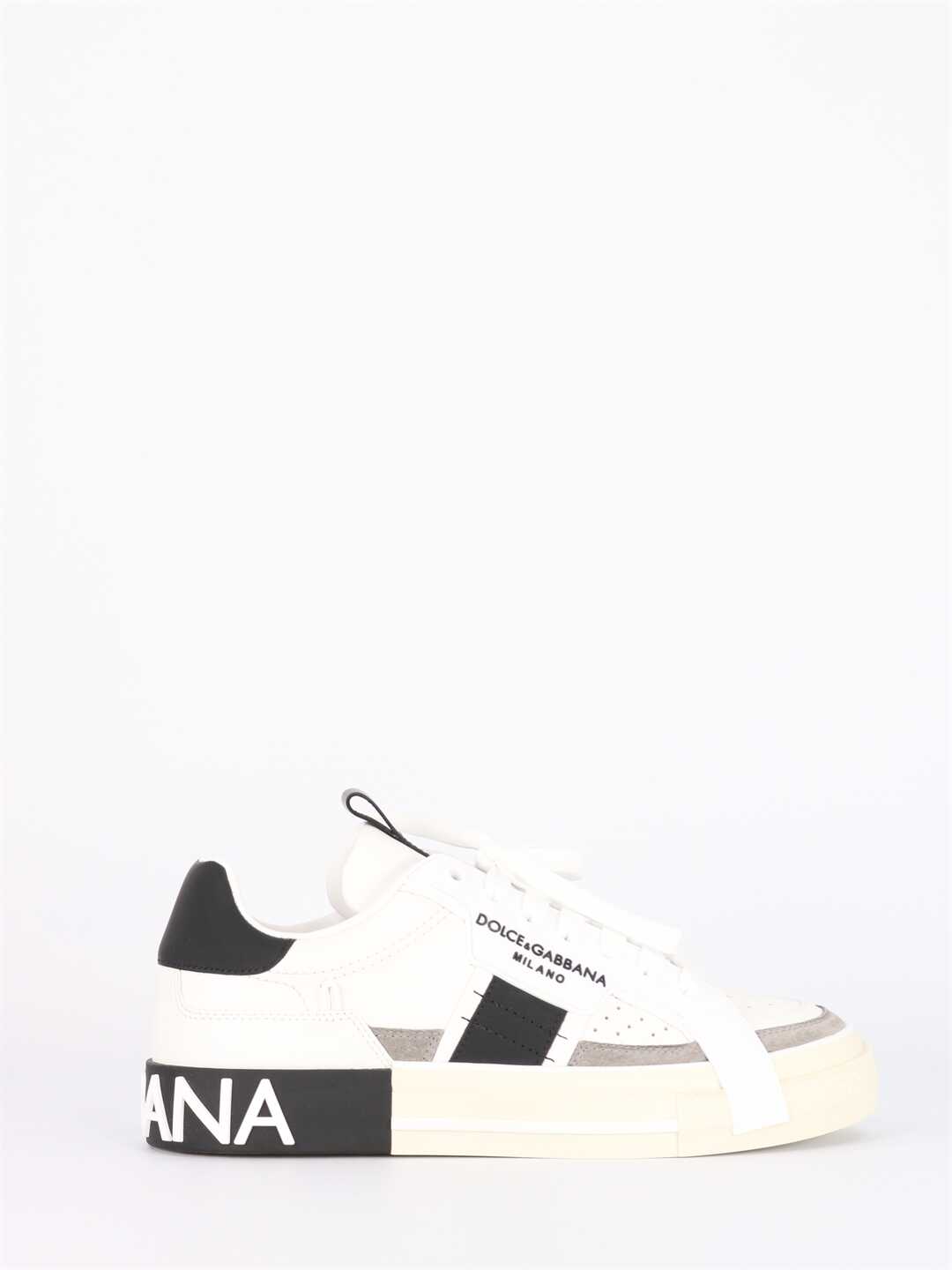 Dolce & Gabbana Custom 2.Zero Sneakers In Leather* White