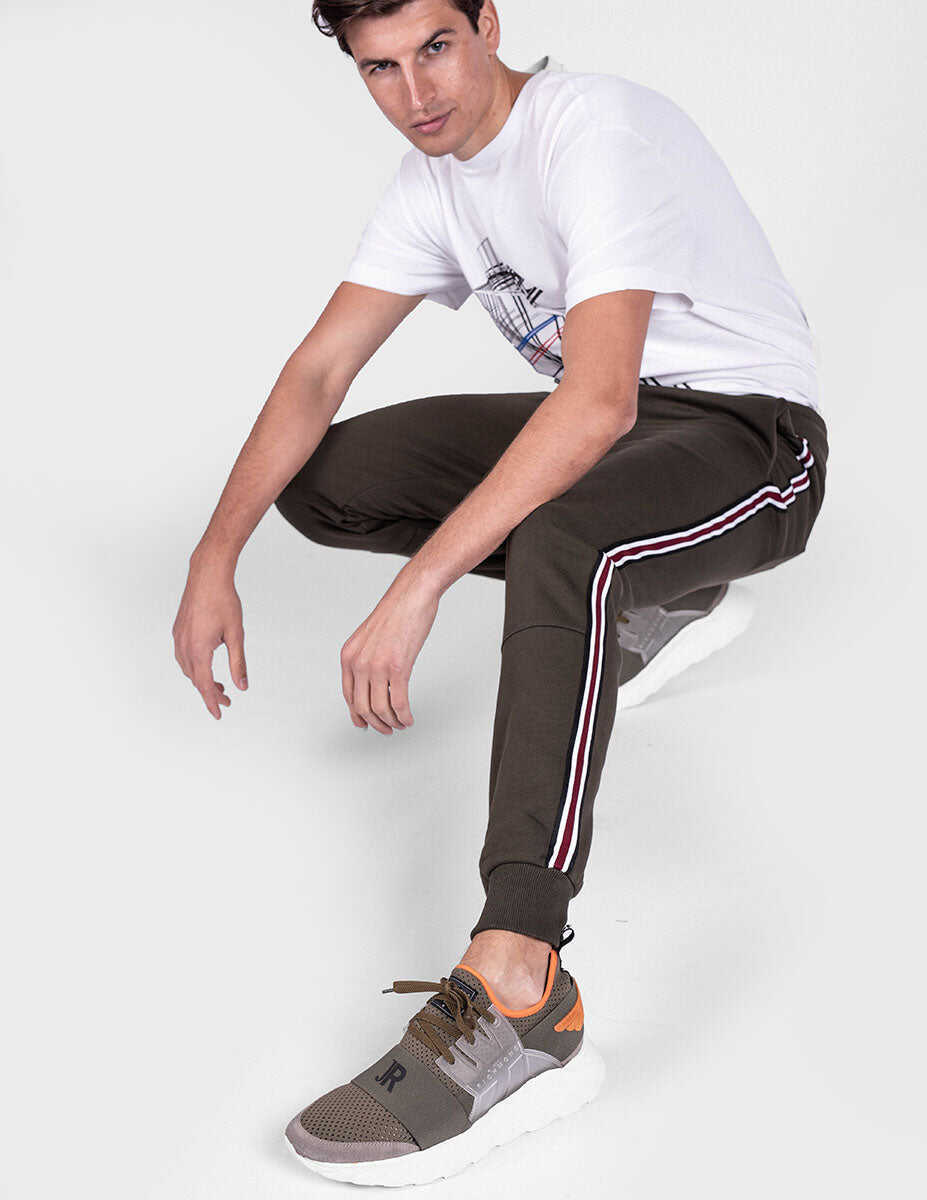 Pantaloni de trening Les Hommes UHJ101 Khaki Barbati (BM 8621130) 3