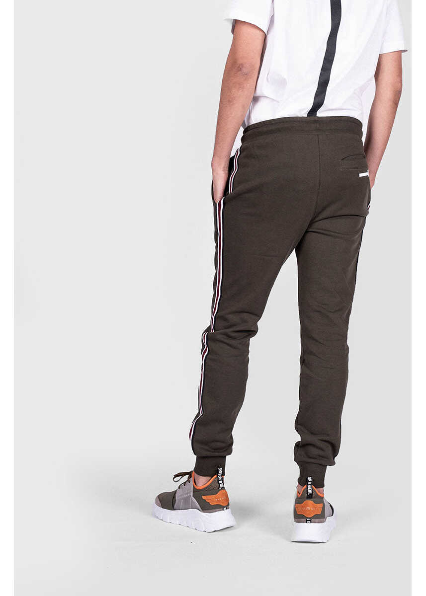 Pantaloni de trening Les Hommes UHJ101 Khaki Barbati (BM 8621130) 4