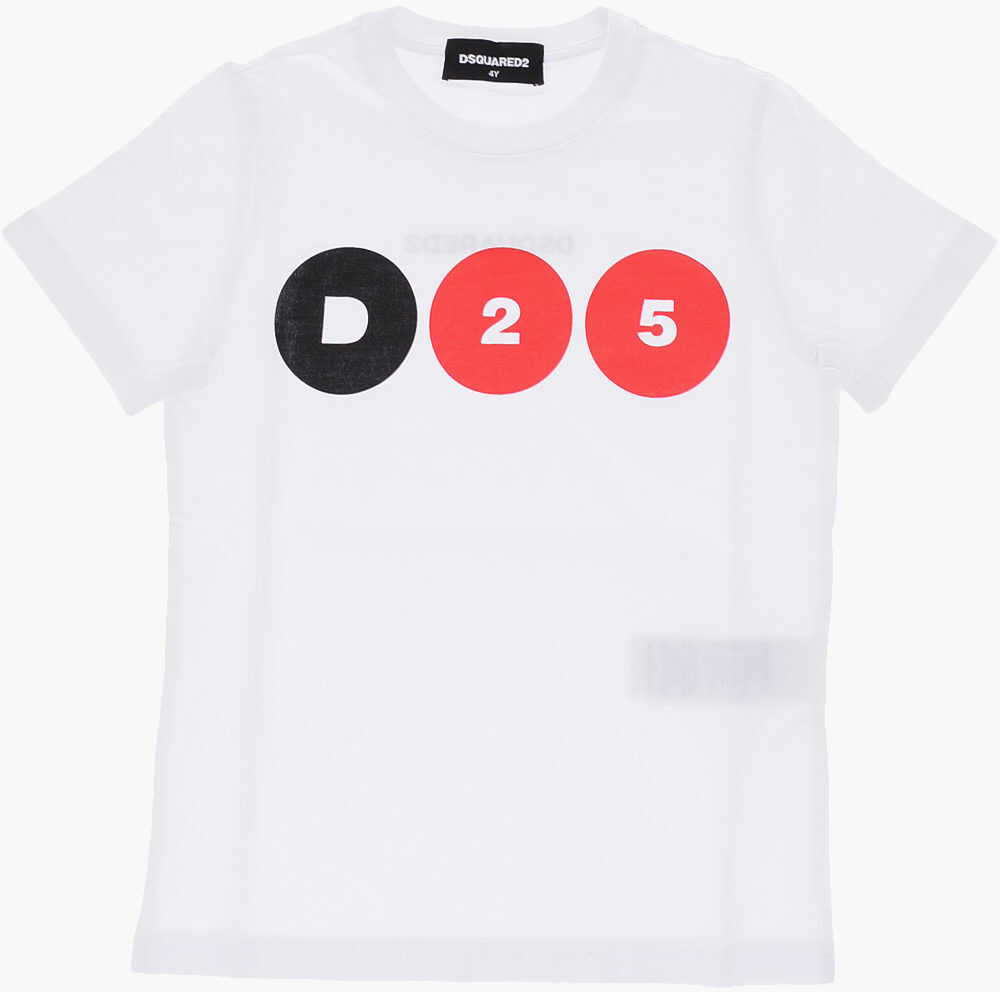 Dsquared2 Kids D25 Printed Relax T-Shirt White
