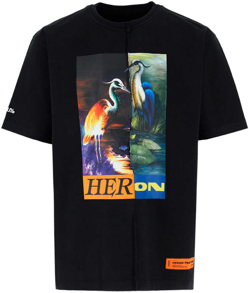 Heron Preston T-Shirt HMAA029F21JER001 BLACK ORANGE