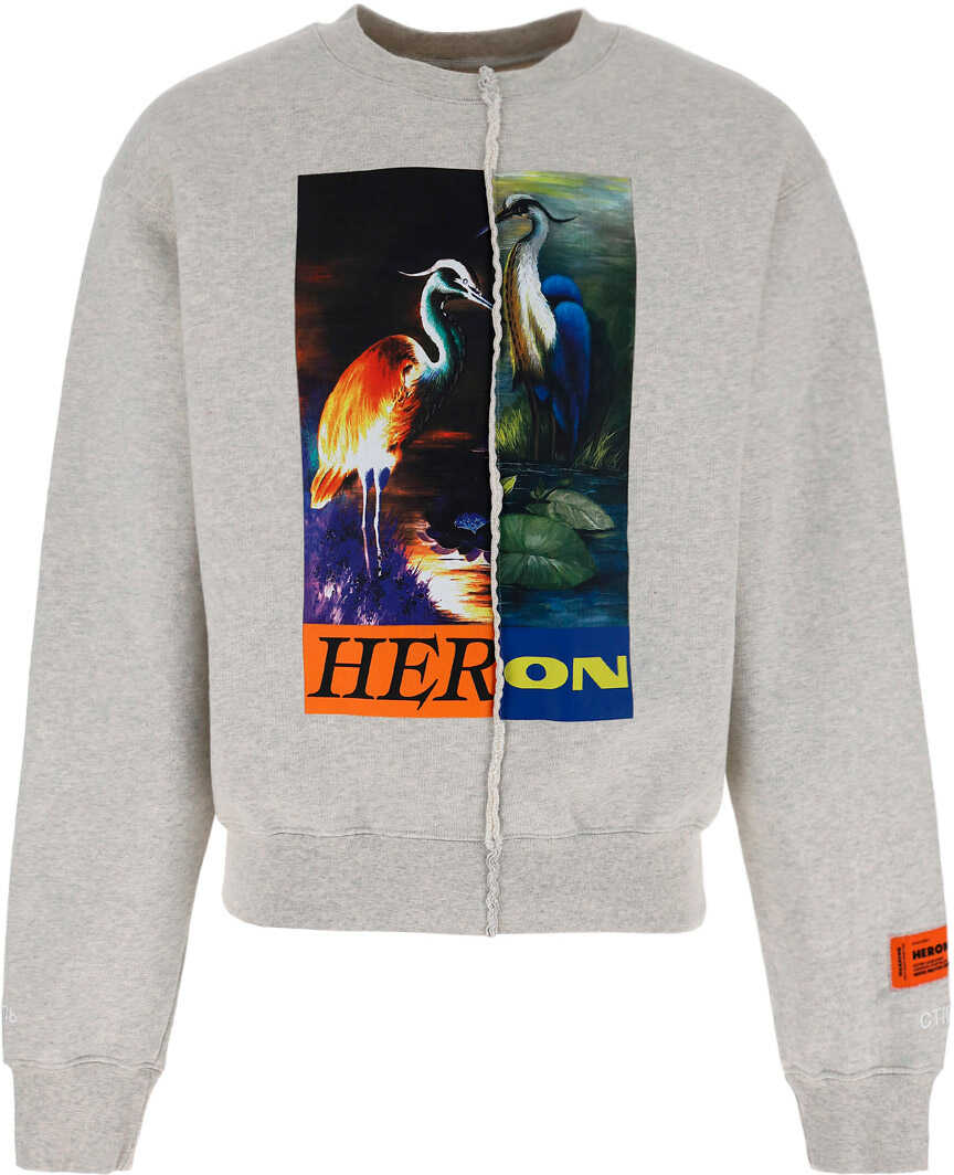 Heron Preston Sweatshirt HMBA018F21JER001 GREY MELANGE