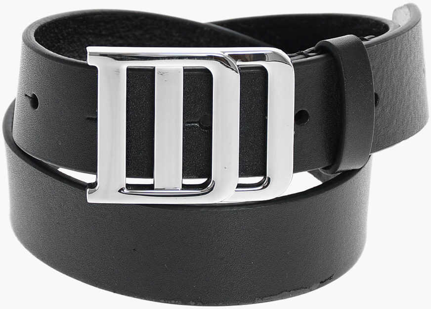 Dsquared2 Kids 30Mm Leather Belt Black