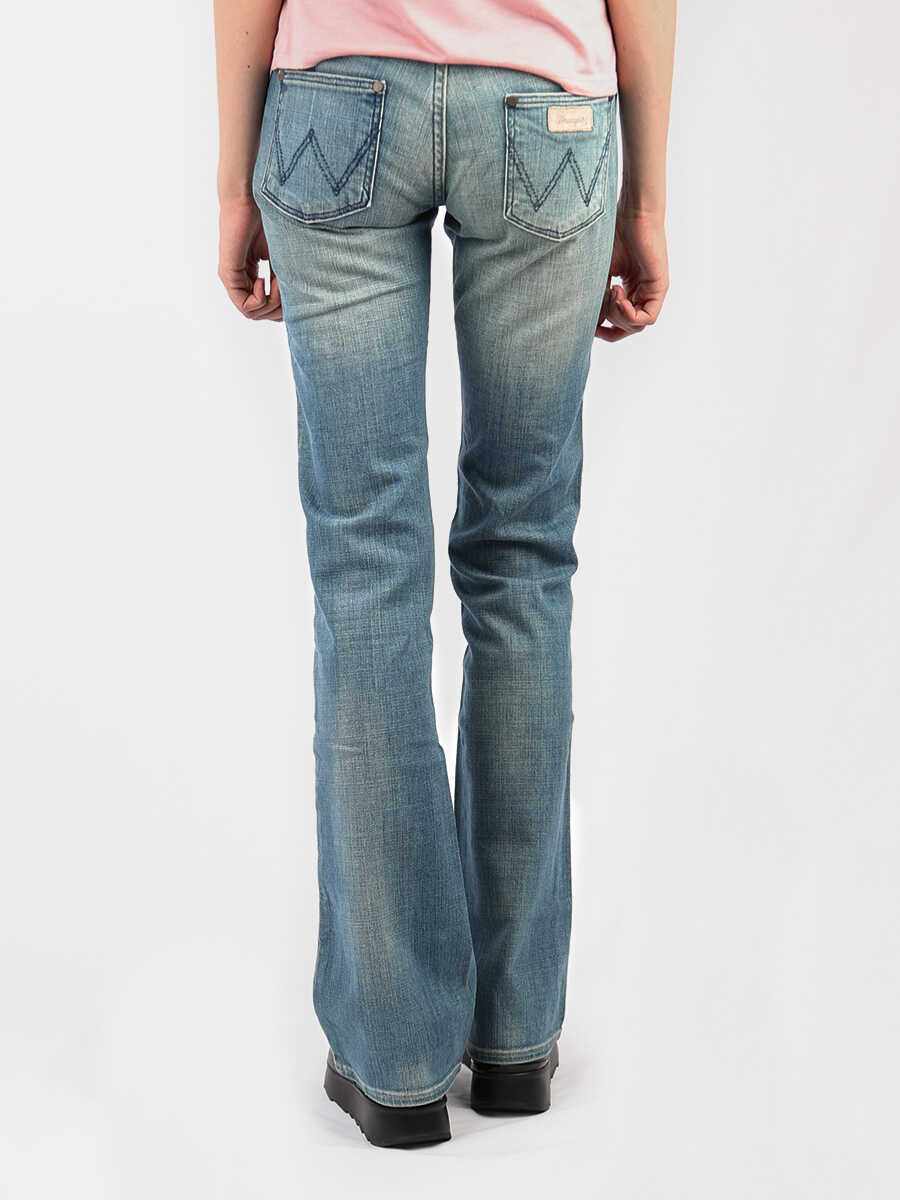 Blugi evazati Wrangler Megan Super Low Bootcut N/A Femei (BM 8624025) 3