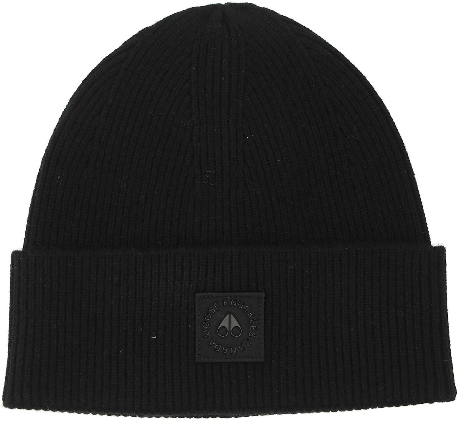 Moose Knuckles Snowbank Beanie M31MA525 BLACK