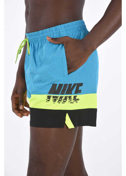Bermude Nike Logo Printed Boxer Swimsuit Light Blue Barbati (BM 8625915) 3