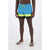 Nike Logo Printed Boxer Swimsuit Light Blue