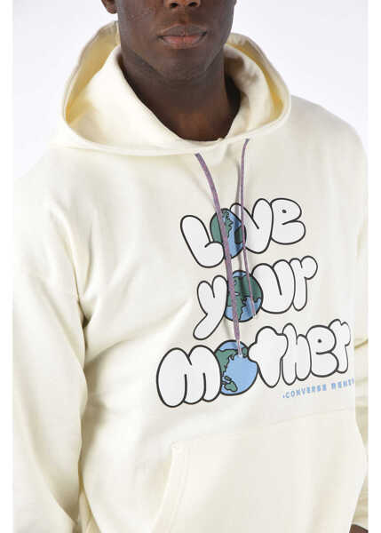 Hanorace Converse Printed Sweatshirt White Barbati (BM 8626410) 3