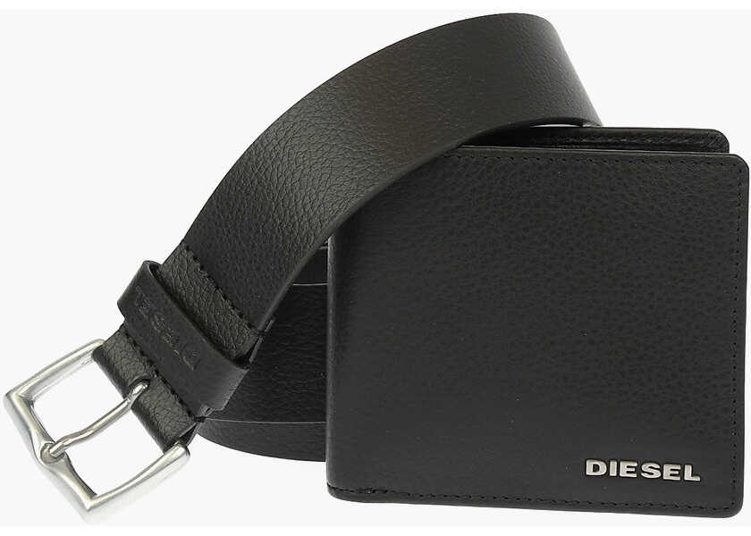 Diesel Sterling Box I Wallet & Belt Set Black