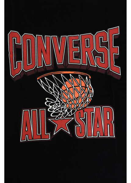 Tricouri Converse Printed T-Shirt Black Baieti (BM 8634162) 2