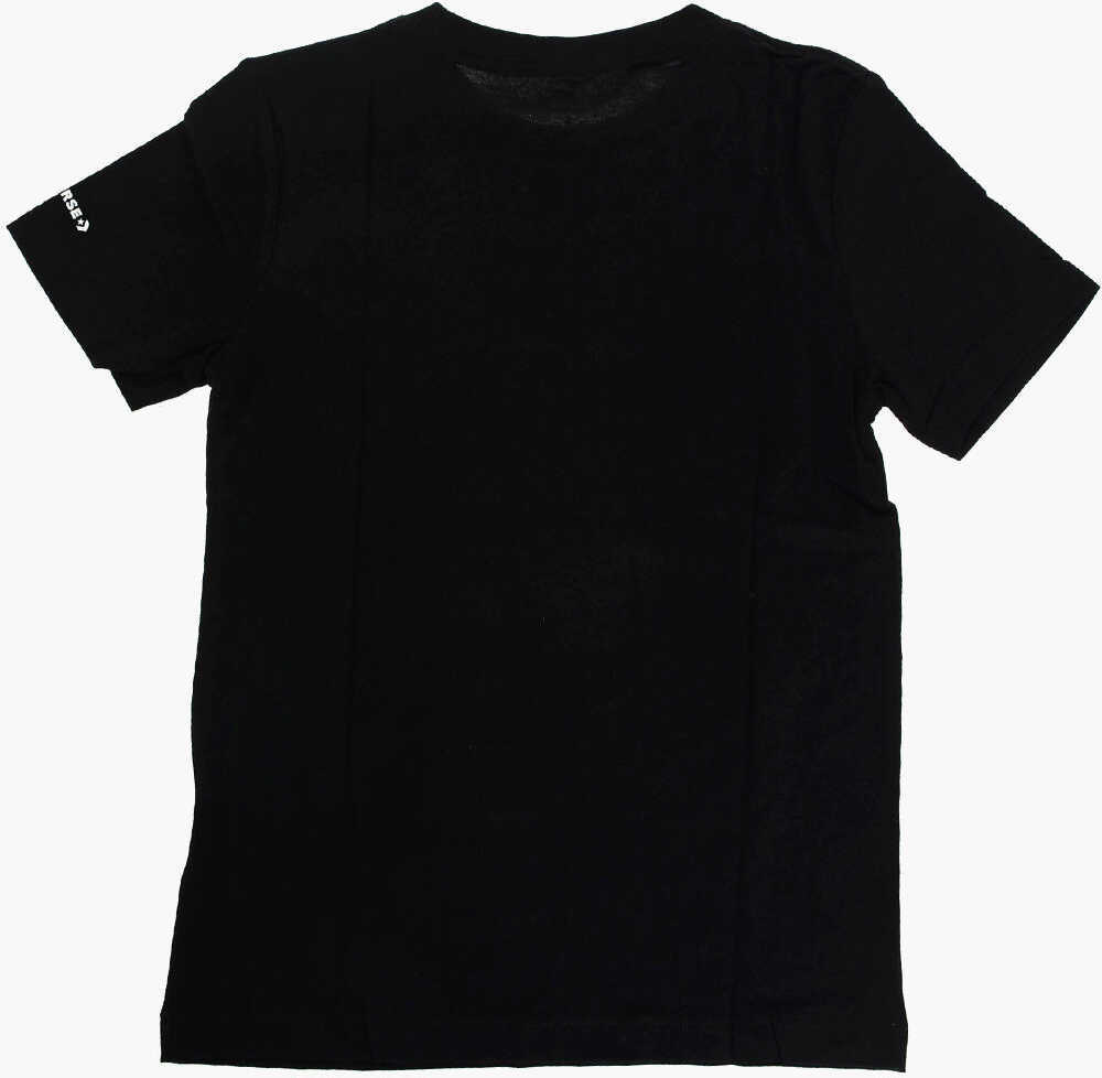 Tricouri Converse Printed T-Shirt Black Baieti (BM 8634162) 3