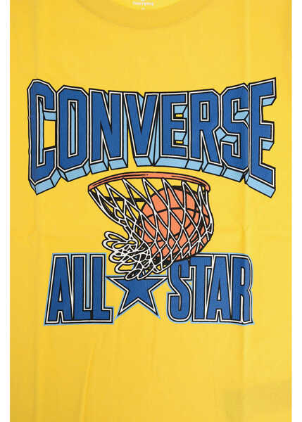 Tricouri Converse Printed T-Shirt Yellow Baieti (BM 8634462) 2