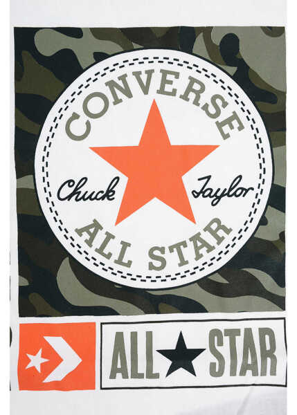 Tricouri Converse Printed T-Shirt White Baieti (BM 8634603) 2