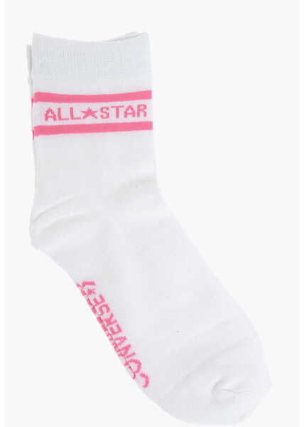 Sosete Converse Contrastig Striped 2 Pair Of Socks Set White Femei (BM 8634612) 3