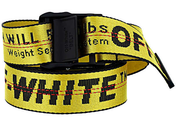 Off-White Belt OMRB012F21FAB001 YELLOW BLACK