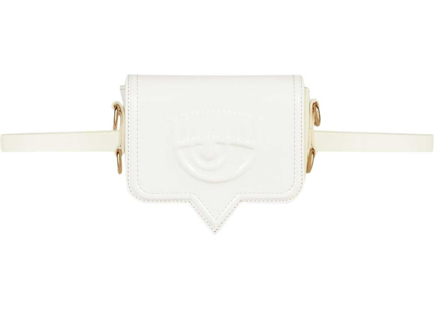 Chiara Ferragni Eco Leather Eyelike Bag 71SB4BA1_ZS133003 WHITE