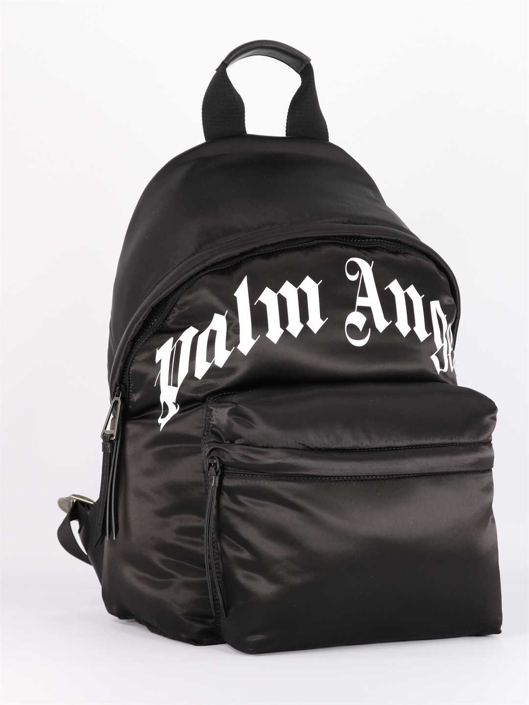 Palm Angels Backpack With Logo Print PMNB012F21LEA001 Black