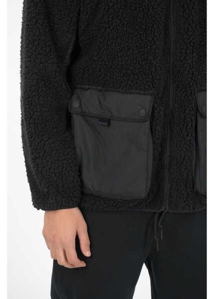 Jachete Converse Turtleneck Counter Climate Sherpa Jacket Black Barbati (BM 8637327) 3