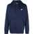 Nike Logo Embroidered Hoodie Sweatshirt Blue