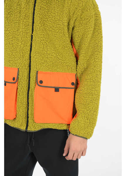 Jachete Converse Turtleneck Counter Climate Sherpa Jacket Green Barbati (BM 8637522) 2