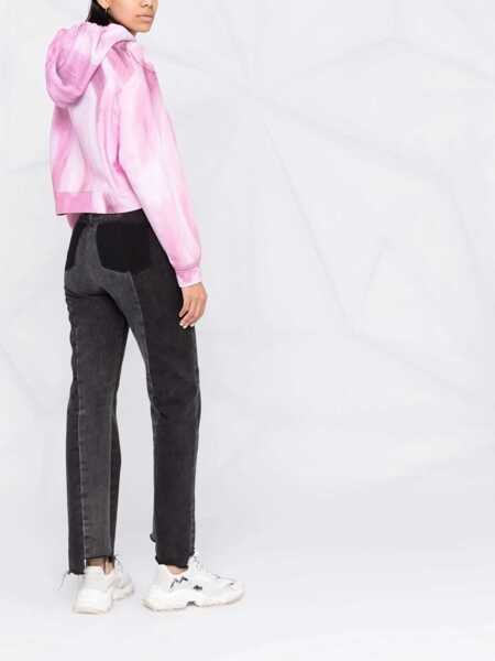 Hanorace Moschino Art Theme Cropped Sweatshirt PINK Femei (BM 8637705) 4